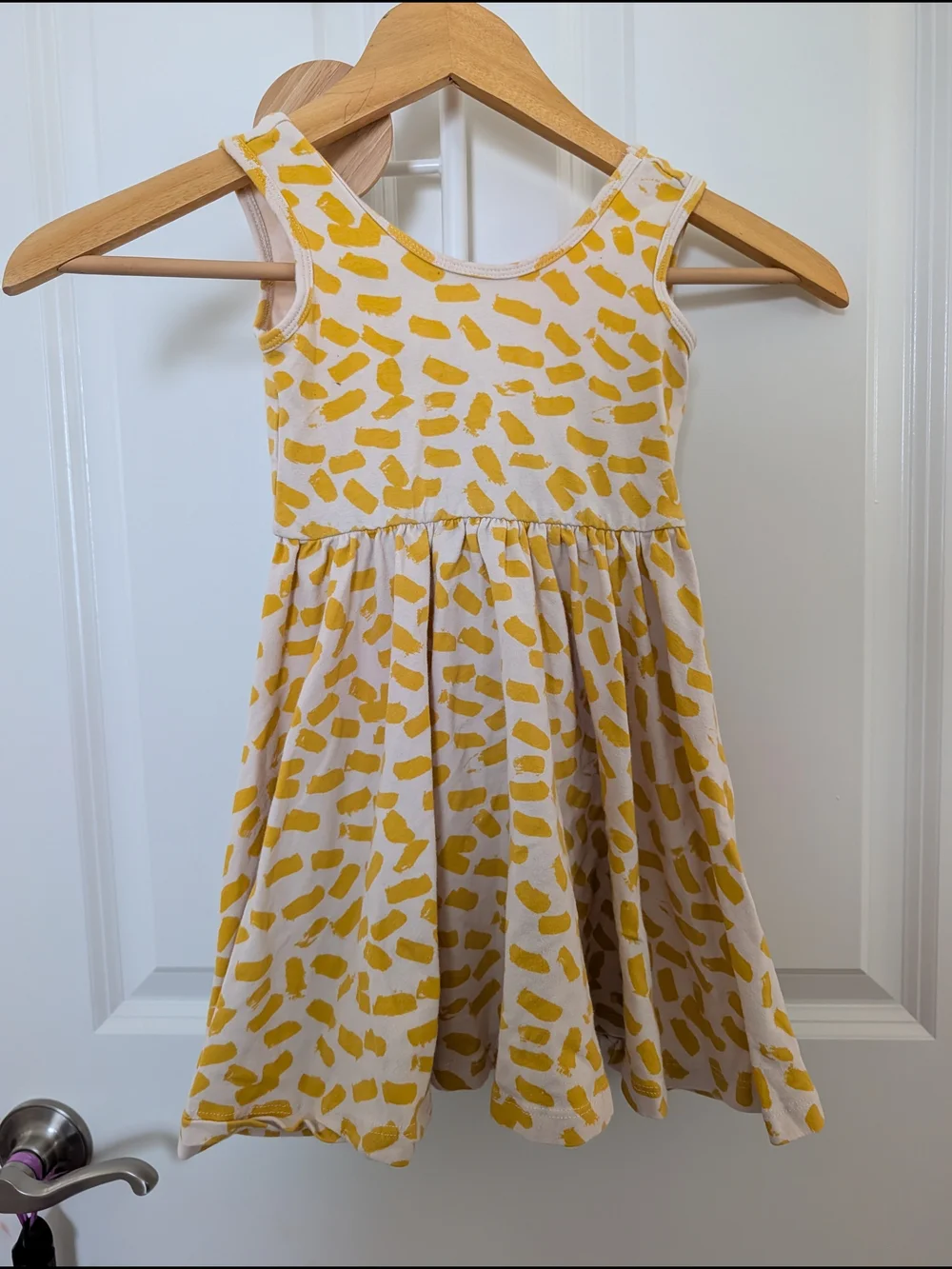 Alice + Ames Yellow Print Tank Dress